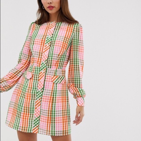 The East Order Romee gingham retro mini dress - Picture 7 of 9